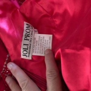 Joli Prom Fuscia with beading.